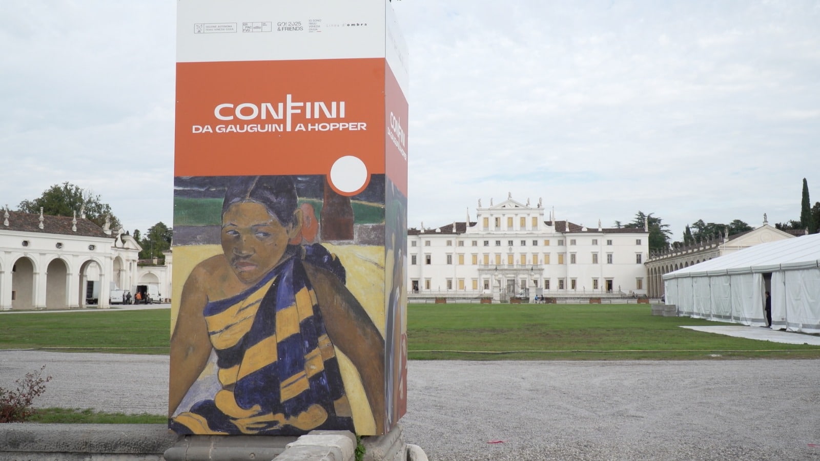 Il manifesto della mostra "Confini. Da Gauguin a Hopper", allestita a Villa Manin di Passariano