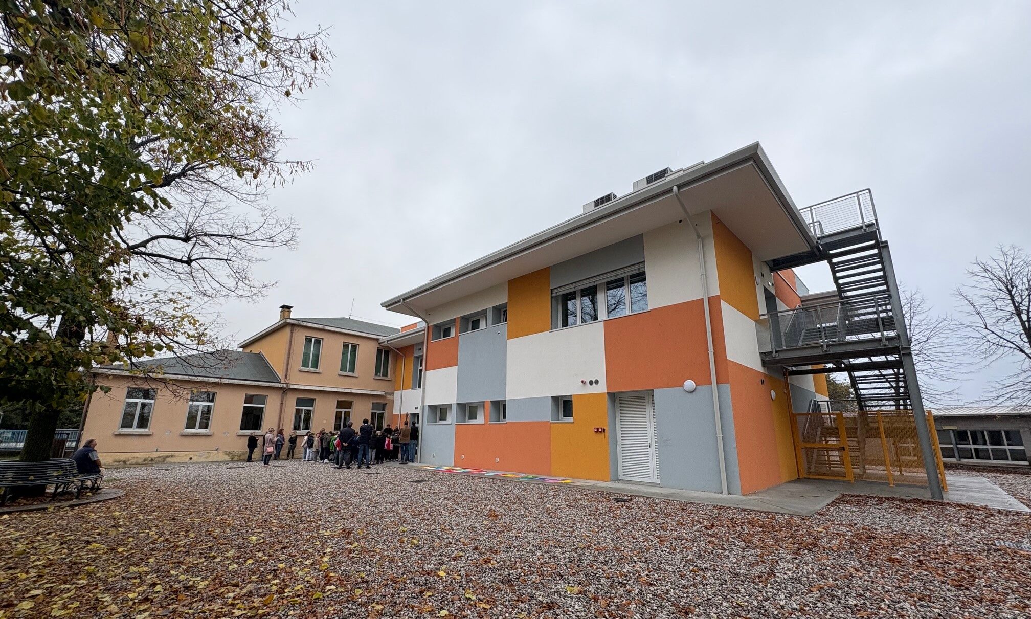 Il nuovo ampliamento della scuola primaria di Camino al Tagliamento