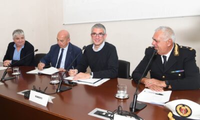L'assessore Pierpaolo Roberti con il sindaco di Trieste Roberto Dipiazza e il comandante della Polizia locale di Trieste Walter Milocchi