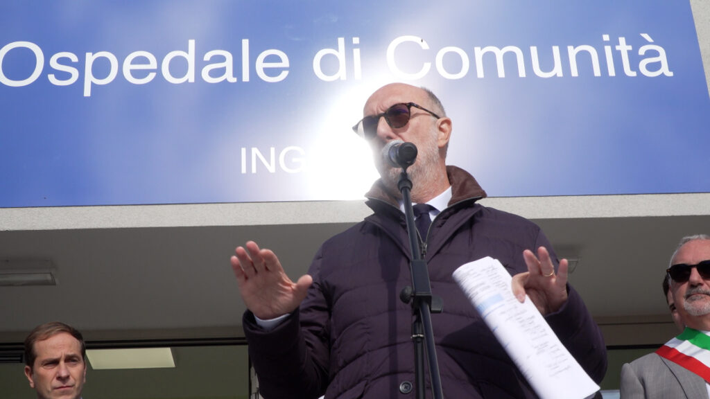 L'assessore Riccardi nel corso del suo intervento