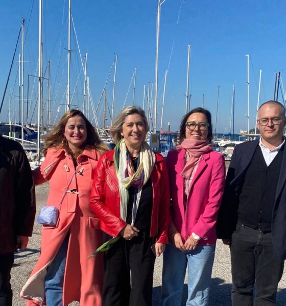L'assessore regionale alle Infrastrutture e Territorio Cristina Amirante alla consegna del cantiere del porticciolo di Barcola a Trieste