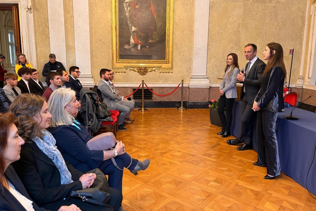 Un momento della cerimonia