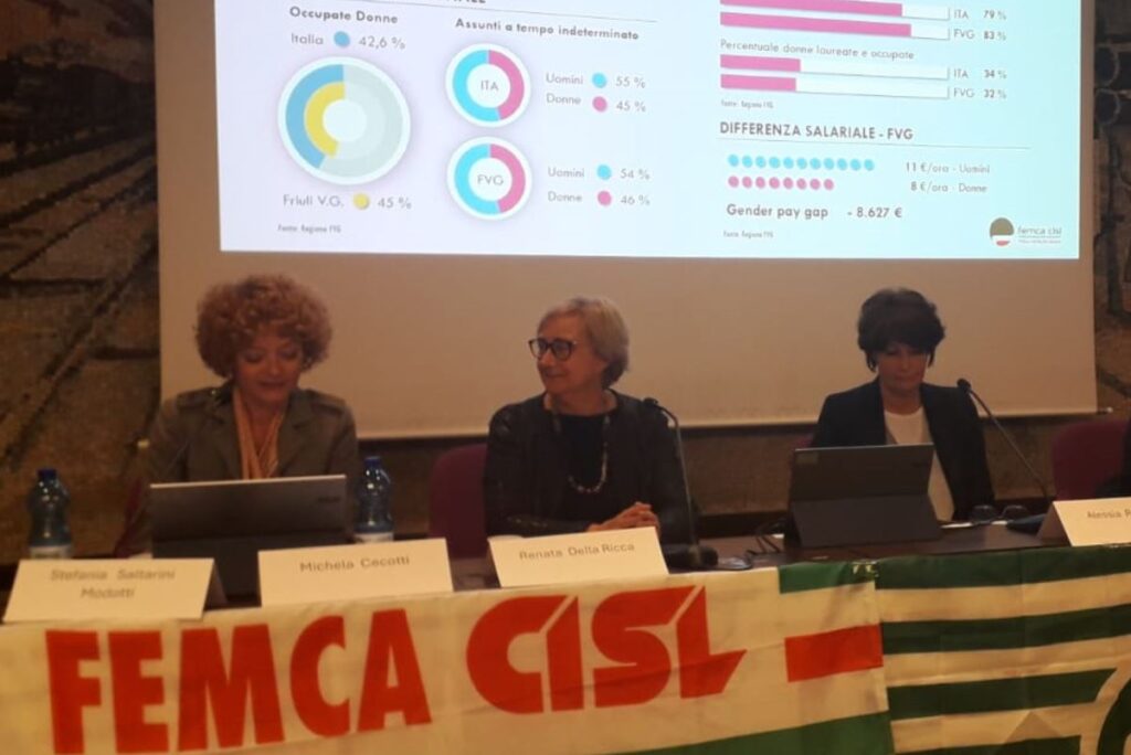 Un momento della tavola rotonda organizzato dalla Femca Cisl