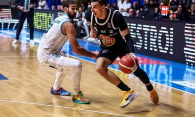 Alibegovic in azione contro Cantù (foto APU)