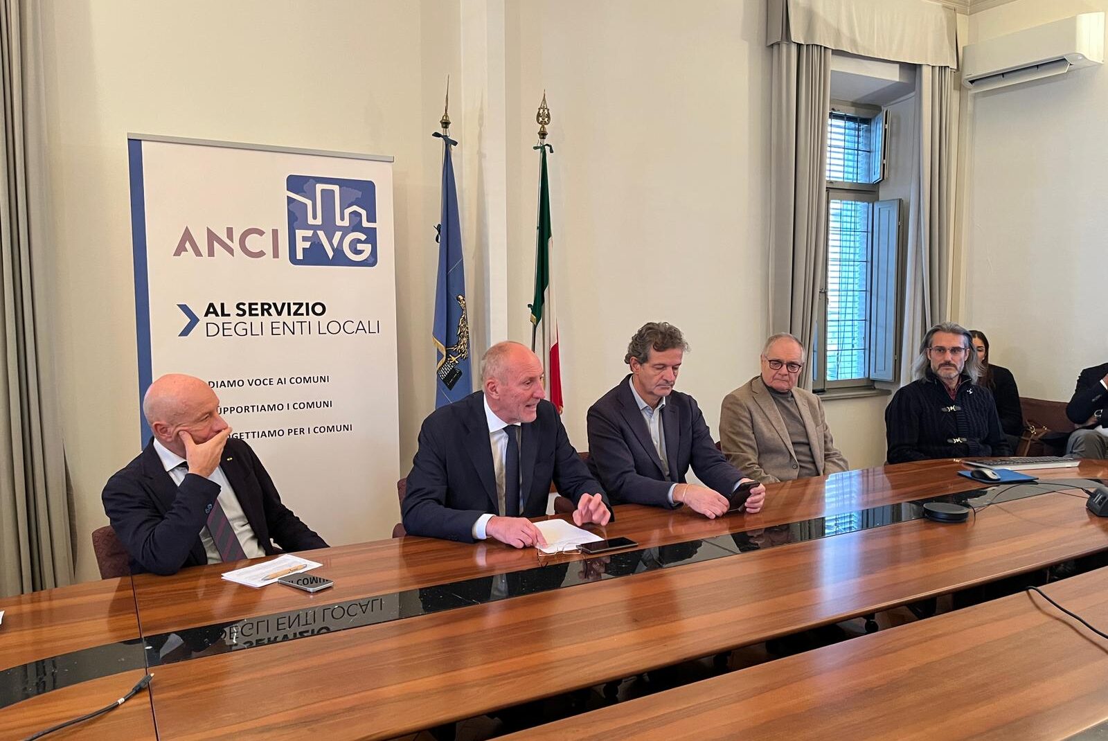 Un momento della conferenza stampa di presentazione