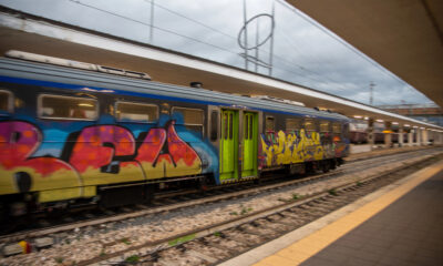 Graffiti sui treni