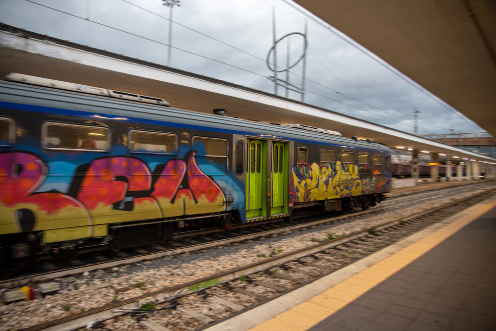 Graffiti sui treni