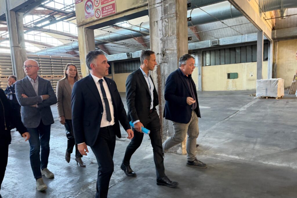 Il sopralluogo del governatore Fedriga nell'area in cui sorgerà il Campus a Brugnera