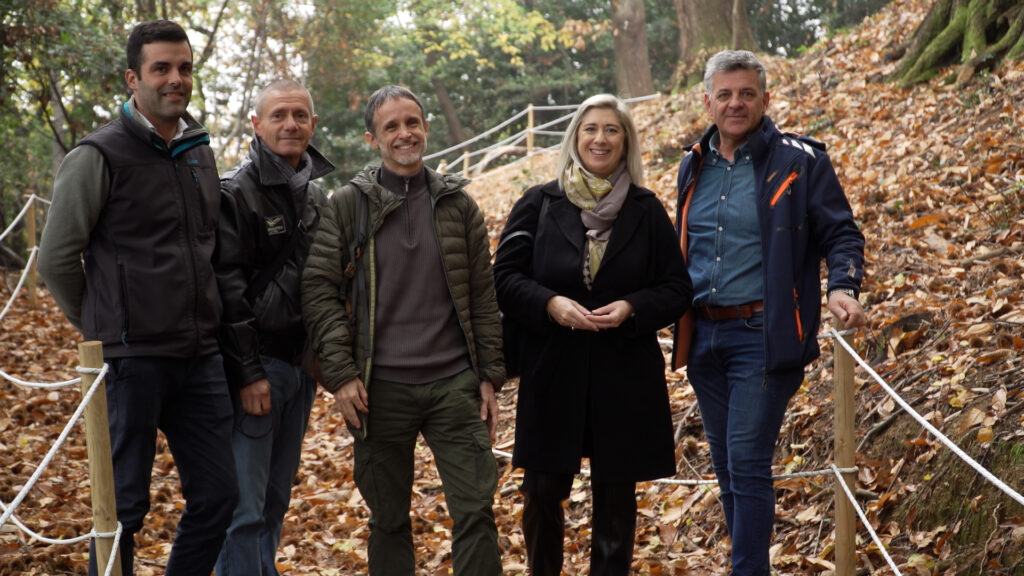 L'assessore Cristina Amirante, all'evento di inaugurazione del castagneto di Borgo Fratta a Gorizia