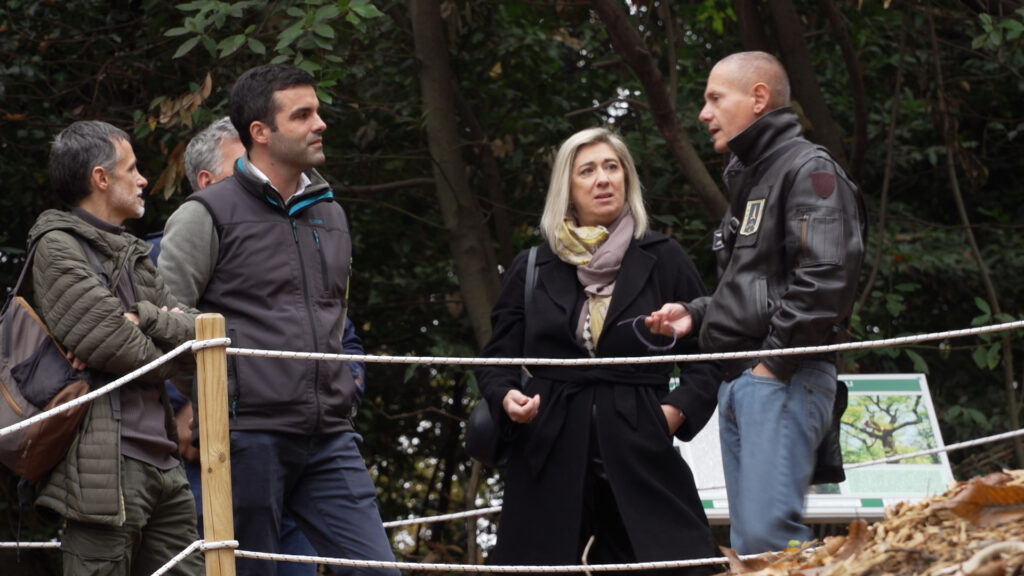 L'assessore Cristina Amirante, all'evento di inaugurazione del castagneto di Borgo Fratta a Gorizia