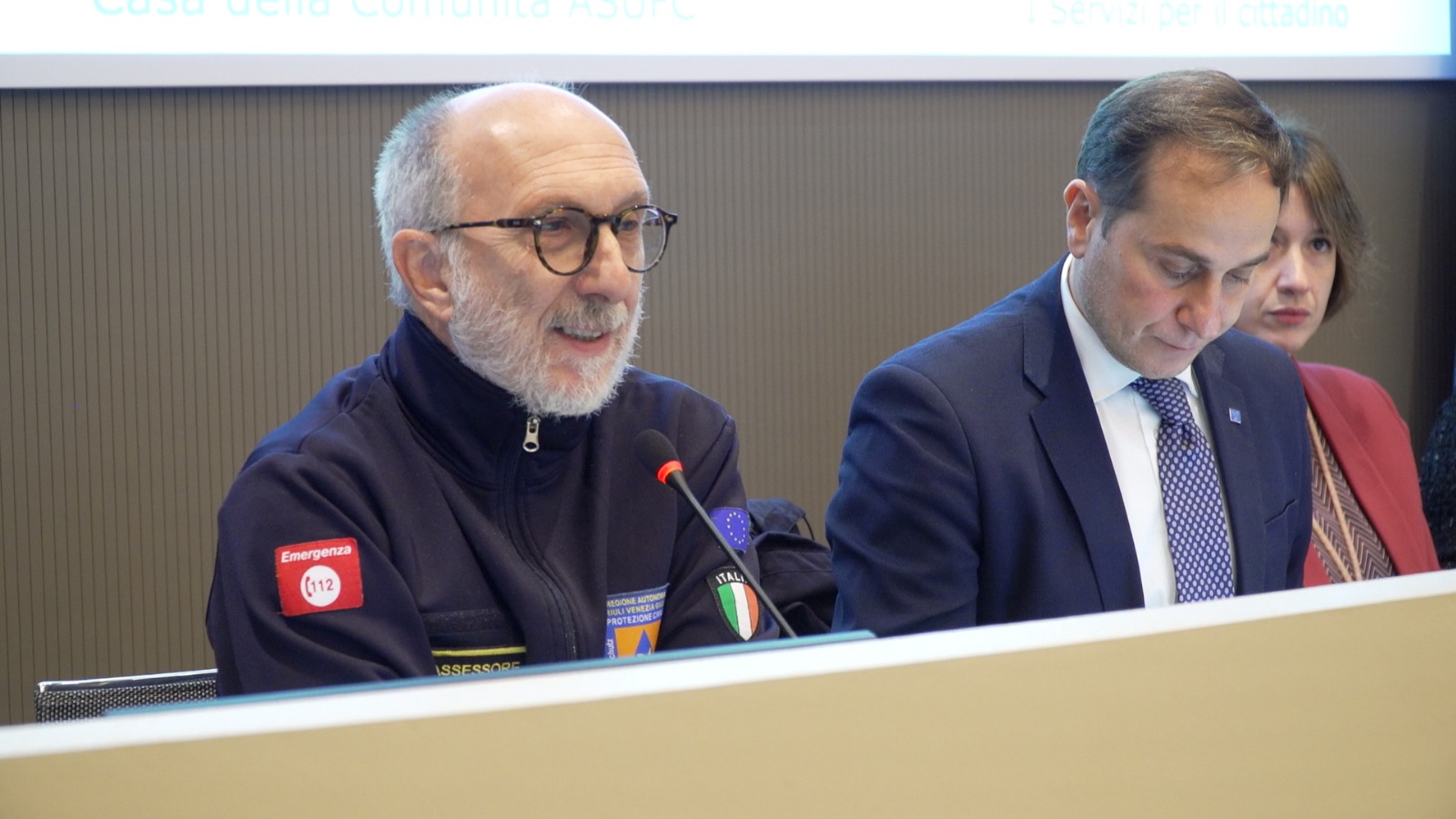 L'assessore Riccardi alla conferenza di presentazione delle Case di comunità