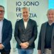 L'assessore Sergio Emidio Bini al centro, a destra il presidente della Fondazione San Daniele Maurizio Variola, a sinistra il segretario generale Mario Emilio Cichetti