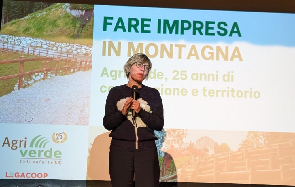 L'assessore alle Finanze Barbara Zilli a Chiusaforte durante il suo intervento