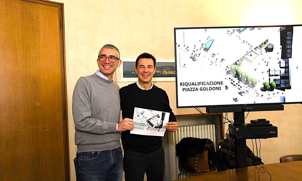 L'assessore regionale Pierpaolo Roberti (sulla sinistra) assieme all'assessore comunale Michele Babuder alla presentazione del progetto