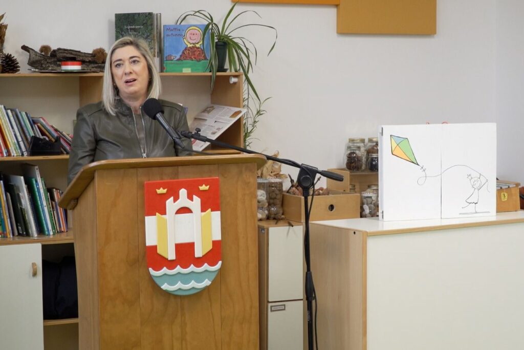 L'assessore regionale alle Infrastrutture Cristina Amirante durante il suo intervento