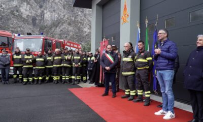 L'inaugurazione della nuova sede dei Vigili del Fuoco
