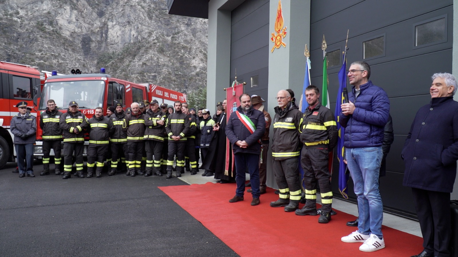 L'inaugurazione della nuova sede dei Vigili del Fuoco
