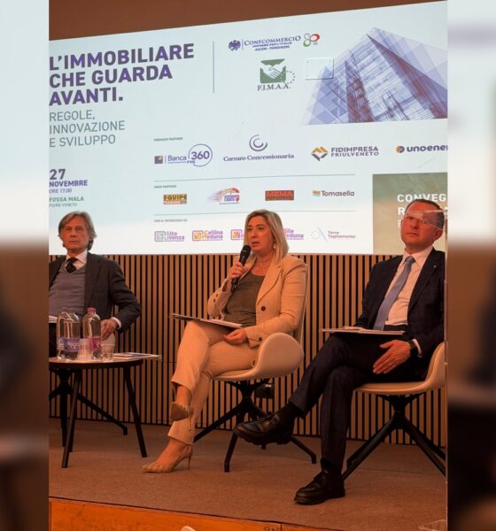 L'assessore regionale Cristina Amirante al convegno della Fimaa-Confcommercio sull'immobiliare in regione