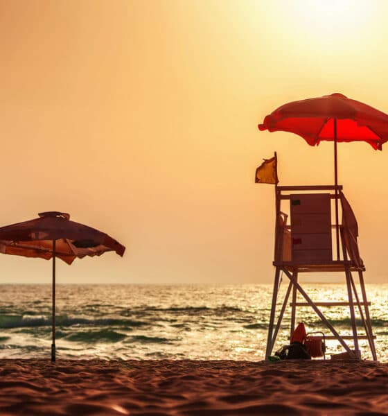 Spiaggia al tramonto