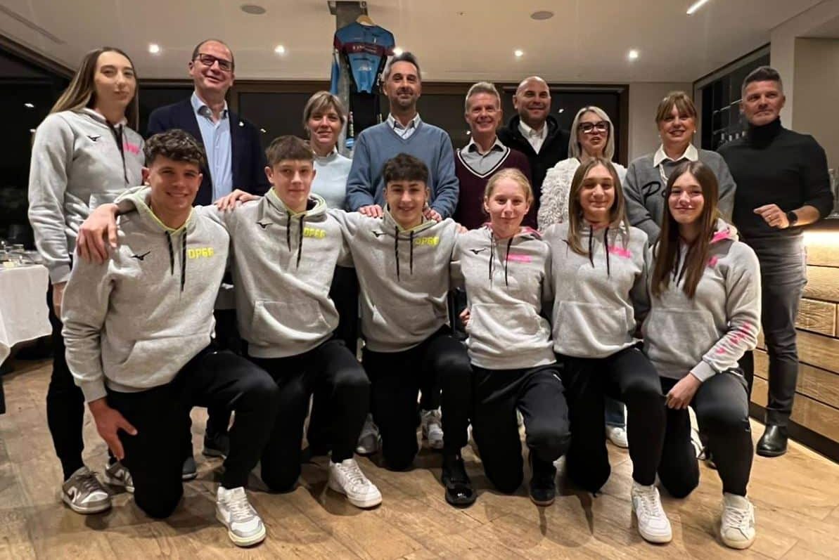 Gli atleti della Dp66 Pinarello Race Academy