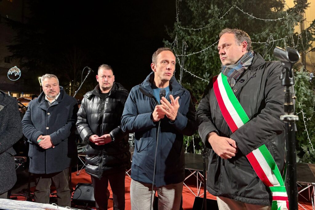 Il governatore Massimiliano Fedriga a Cormons