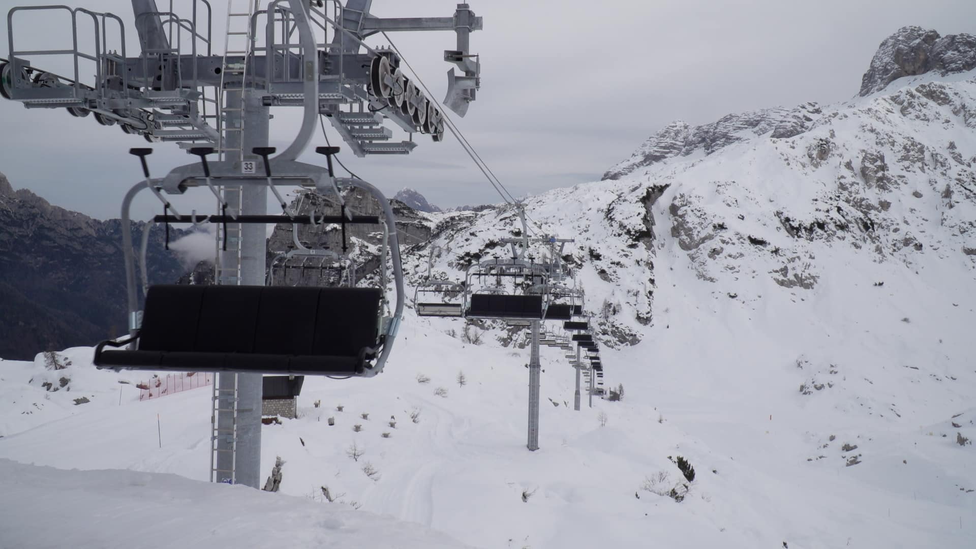 La nuova seggiovia quadriposto Gilberti a Sella Nevea