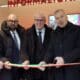 Il taglio del nastro all'inaugurazione dell'infopoint di Gorizia