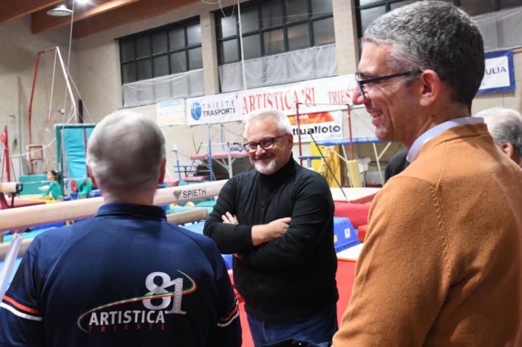 L'assessore Roberti insieme al presidente del Coni del Friuli Venezia Giulia Andrea Marcon