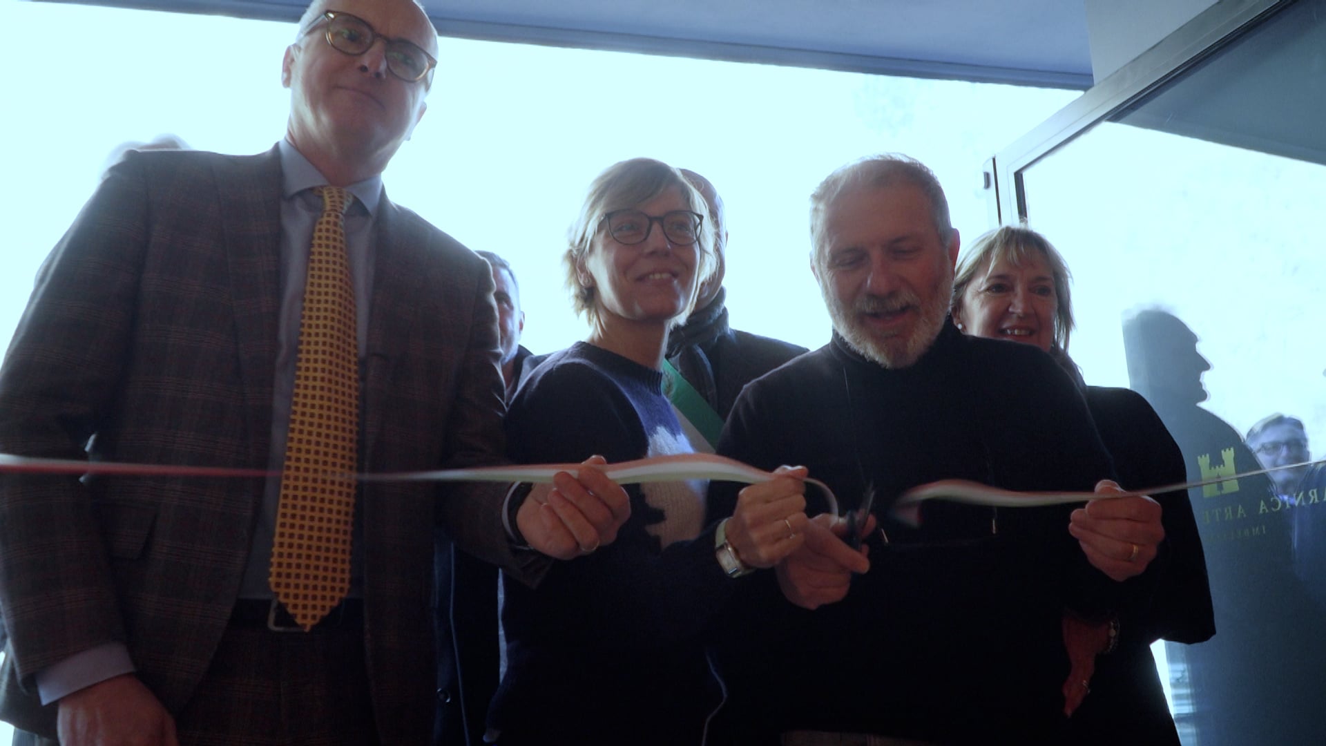 L'inaugurazione della nuova sede della Carnica Arte Tessile a Villa Santina