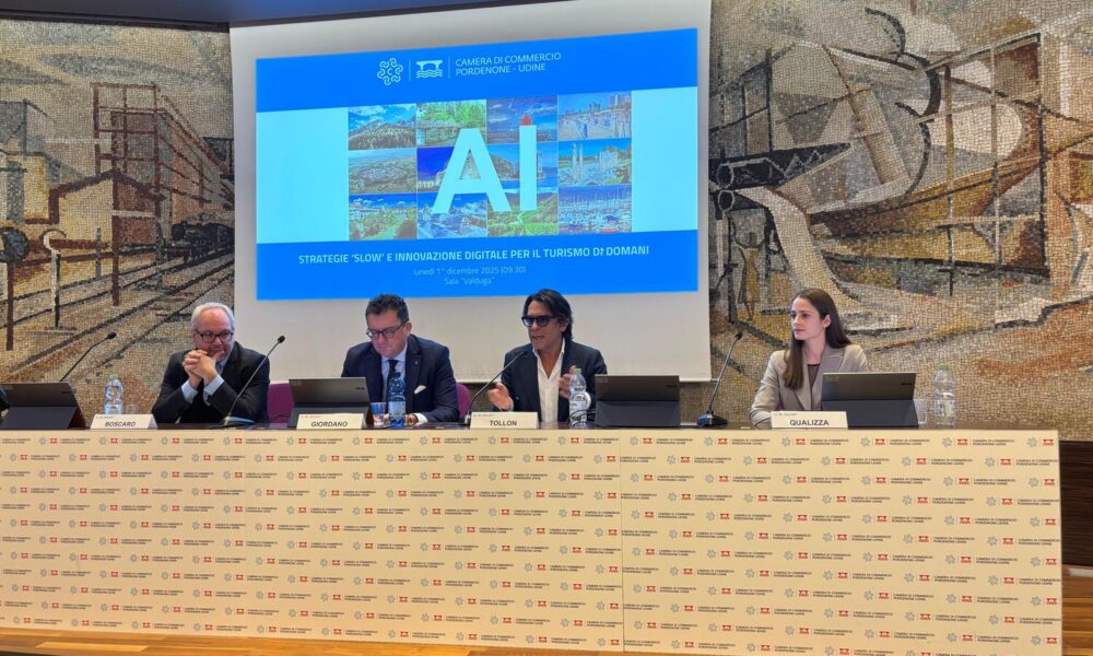Un momento del convegno “AI e turismo, strategie slow e innovazione digitale per il turismo di domani”