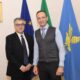 Il governatore Massimiliano Fedriga insieme a Marco De Sabbata, nuovo direttore dell'Inps del Friuli Venezia Giulia.
