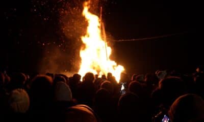 L'accensione del falò epifanico a Coia