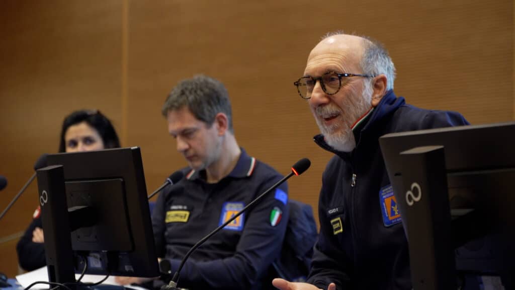 L’assessore regionale Riccardo Riccardi con il direttore della Pc regionale Amedeo Aristei