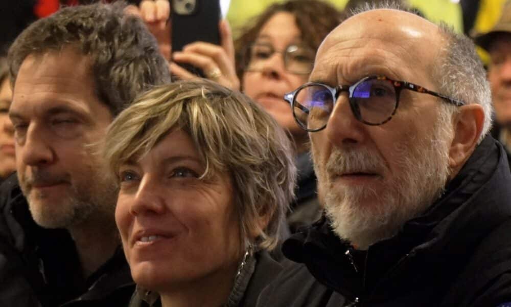 L'assessore regionale alla Protezione civile Riccardo Riccardi insieme alla collega di giunta Barbara Zilli alla cerimonia di Gemona