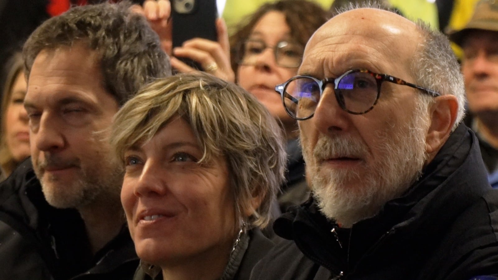 L'assessore regionale alla Protezione civile Riccardo Riccardi insieme alla collega di giunta Barbara Zilli alla cerimonia di Gemona