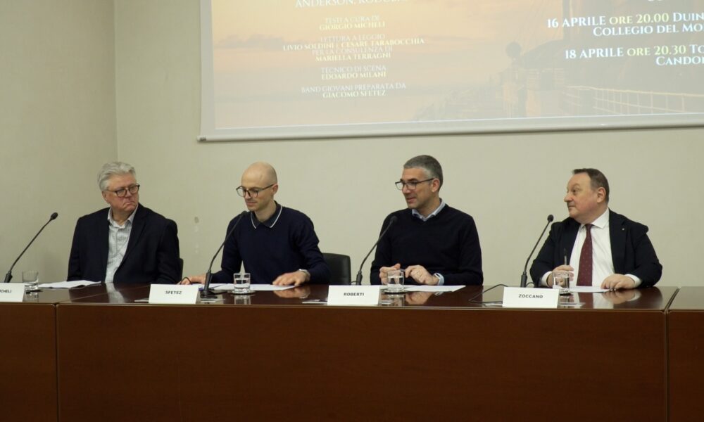 Un momento della conferenza stampa di presentazione