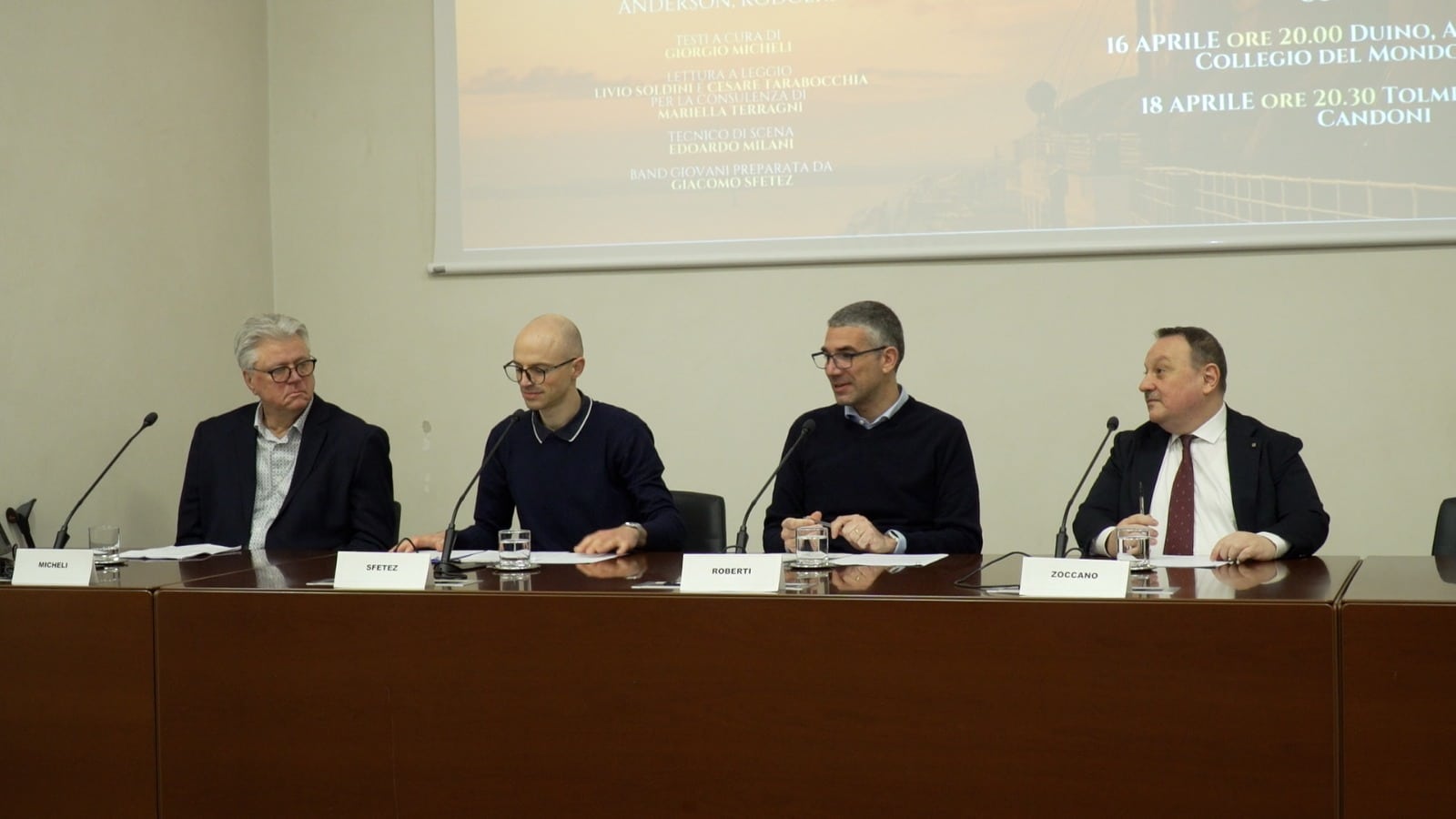 Un momento della conferenza stampa di presentazione