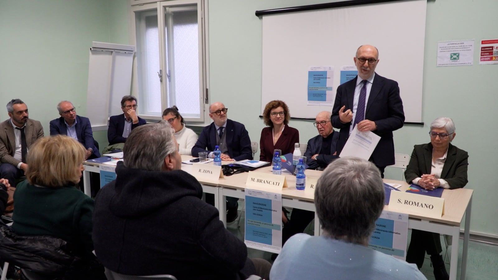 L'assessore Riccardi all'inaugurazione del Crid di Gorizia