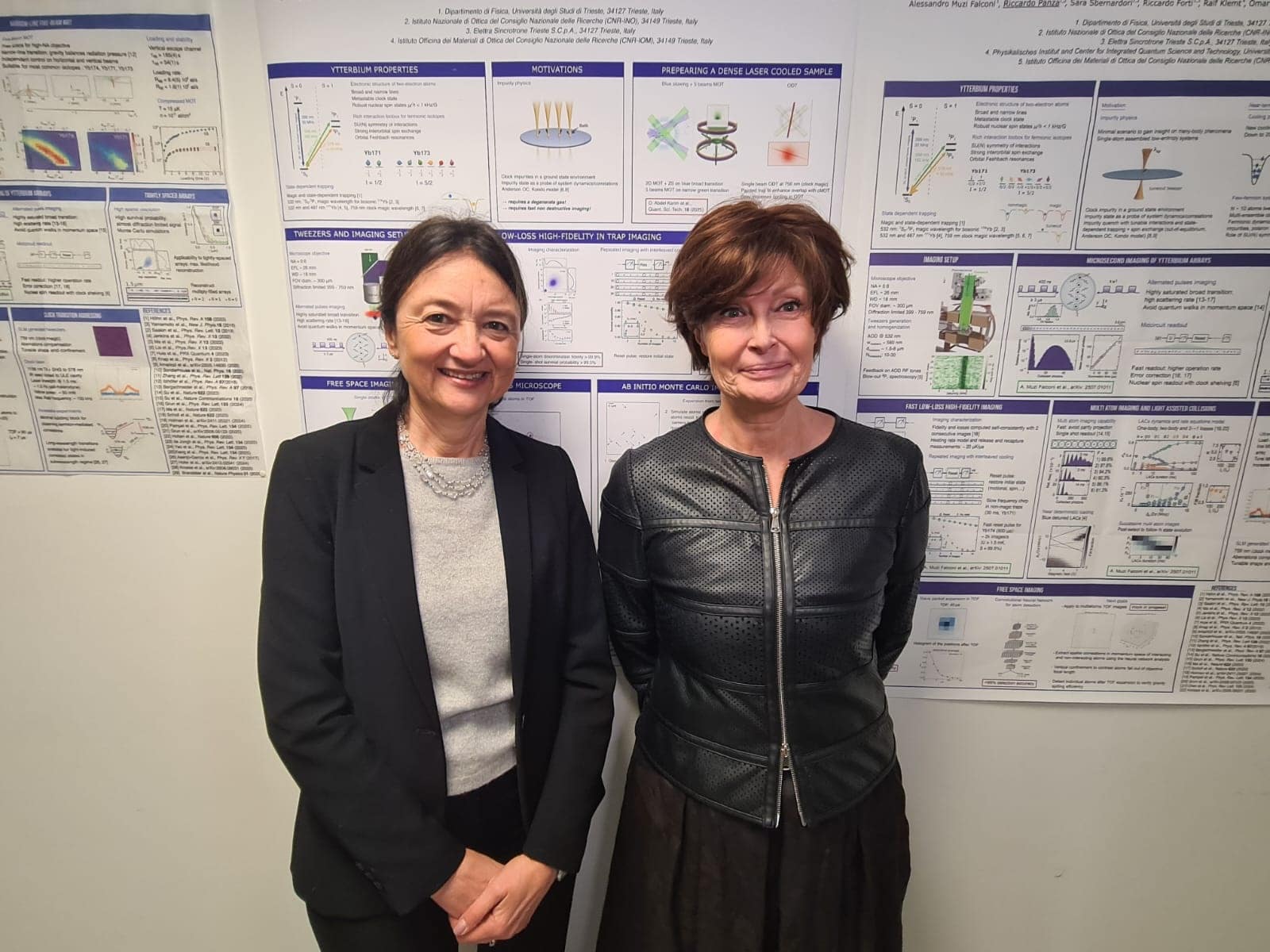 L'assessore Rosolen (a destra) con la rettrice di Units Donata Vianelli in visita ai laboratori quantistici a Basovizza - Investimenti fvg