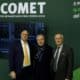 L'assessore regionale Sergio Emidio Bini (al centro) con il presidente della Fiera di Pordenone Renato Pujatti e il presidente del distretto Comet Sergio Barel (a sinistra) - SamuExpo 2026