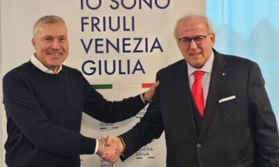L'assessore regionale alle Attività produttive e turismo Sergio Emidio Bini con il sindaco di Gorizia Rodolfo Ziberna - Go!2025