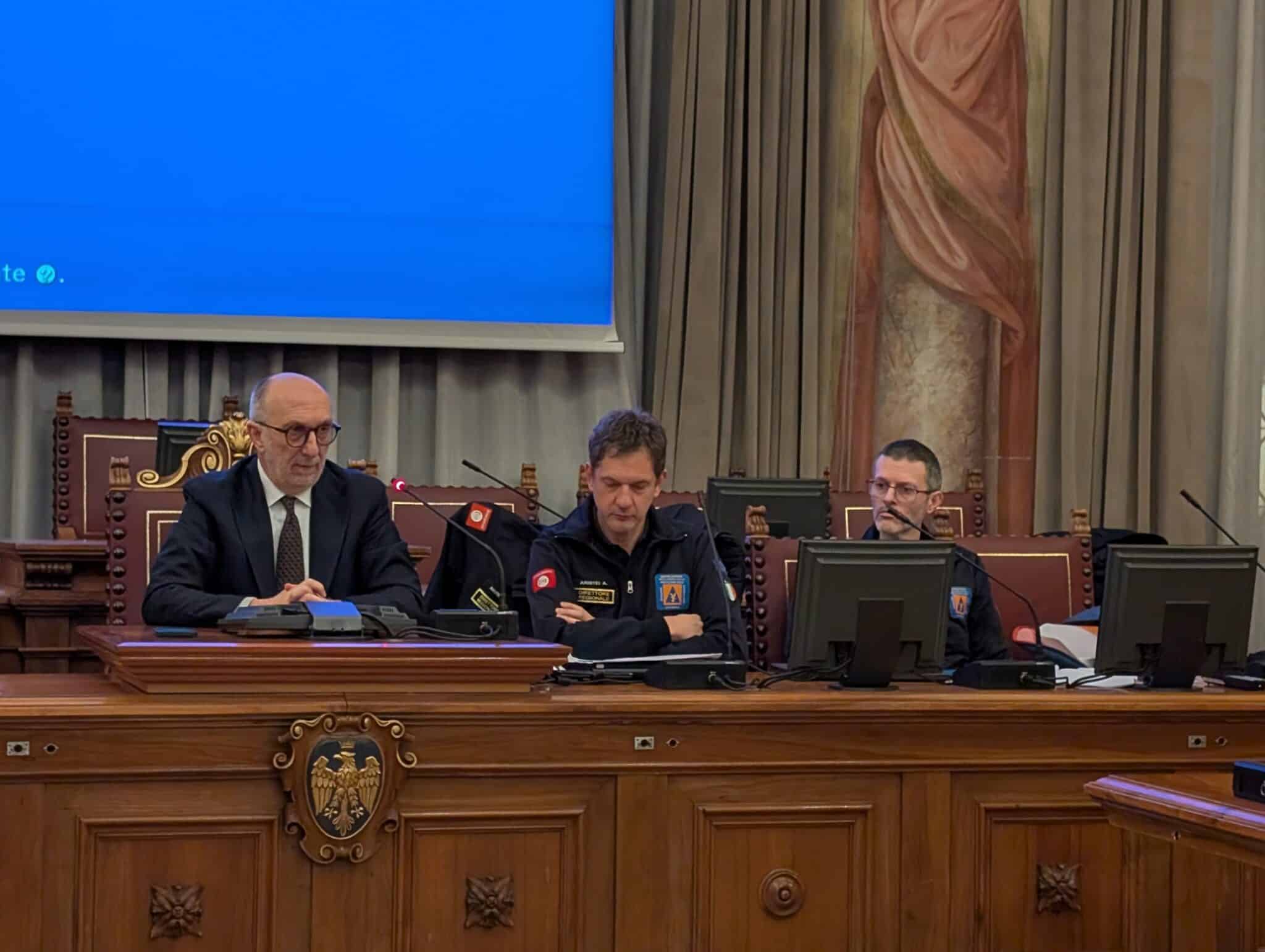 L'intervento dell'assessore regionale alla Protezione civile Riccardo Riccardi nel corso dell'incontro svoltosi a Udine