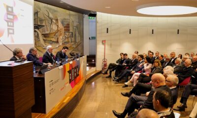 Una fase della presentazione in anteprima di Open Dialogues for the Future 2026