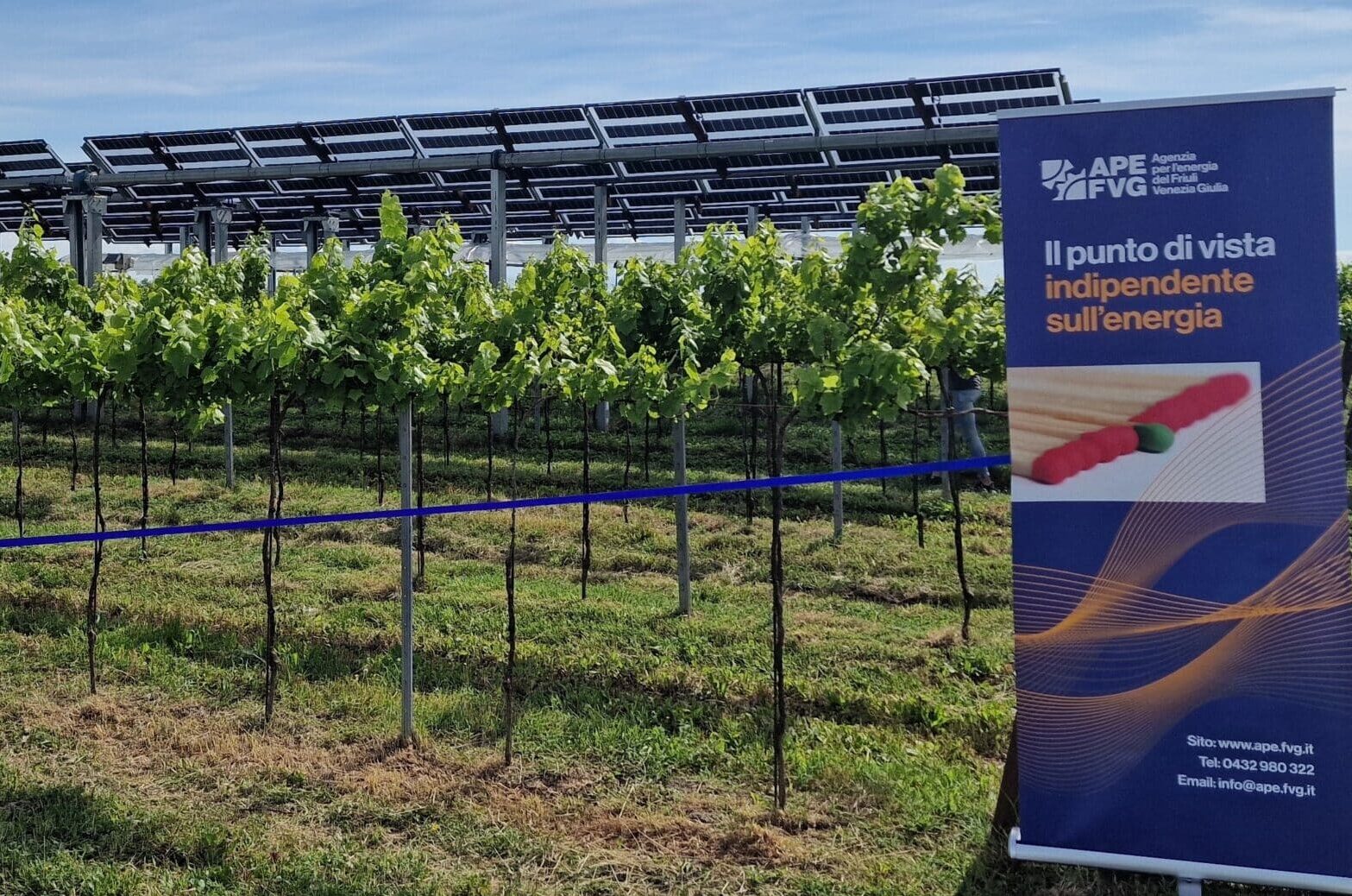 Inaugurazione agrivoltaico avanzato a Palazzolo - Agrivoltaico FVG