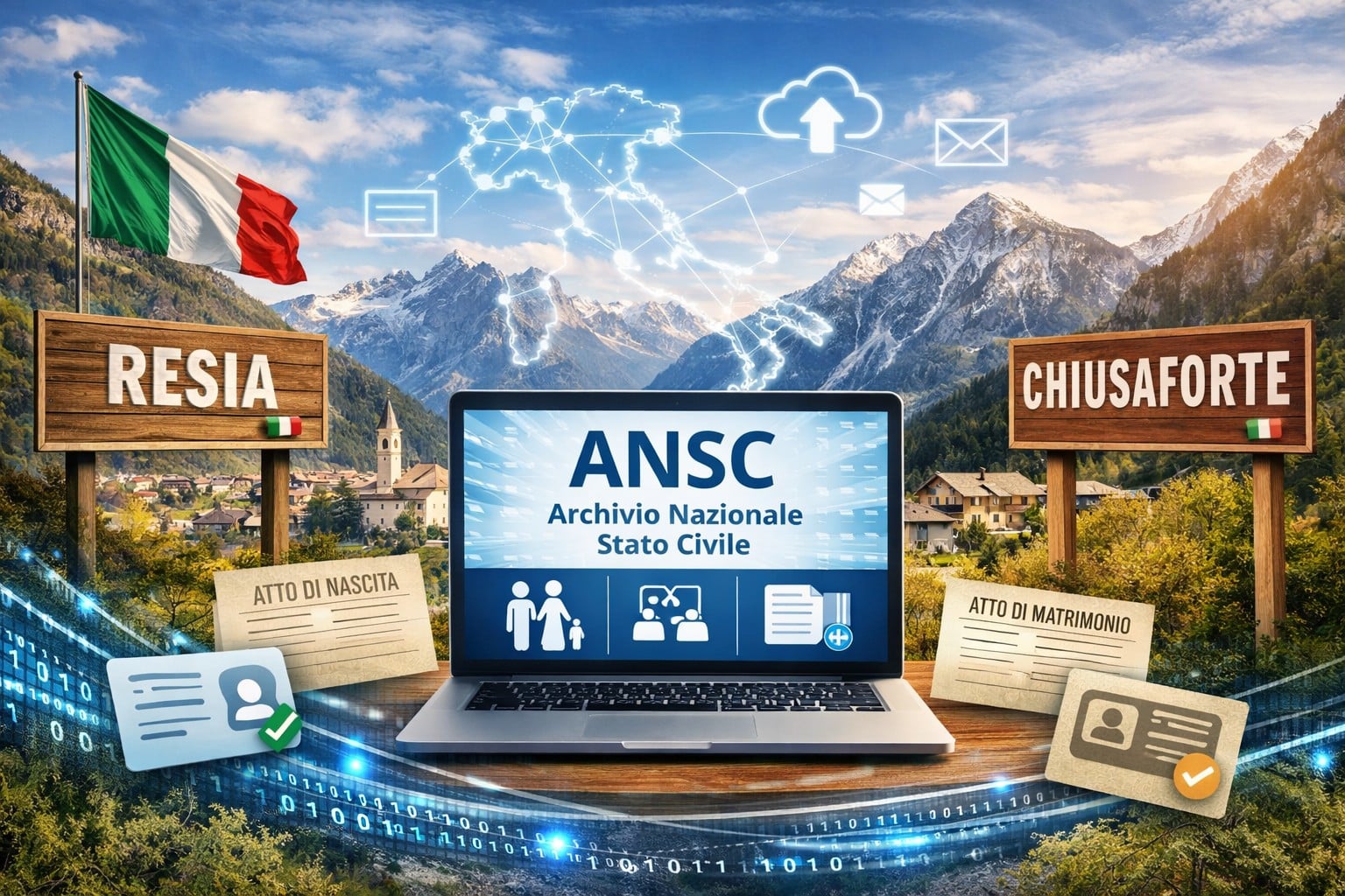 Digitalizzazione in FVG, Resia e Chiusaforte aderiscono all'Ansc