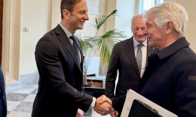 Il governatore della Regione Massimiliano Fedriga con il ministro per lo Sport Andrea Abodi - Sport FVG