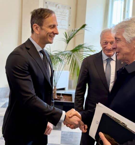 Il governatore della Regione Massimiliano Fedriga con il ministro per lo Sport Andrea Abodi - Sport FVG