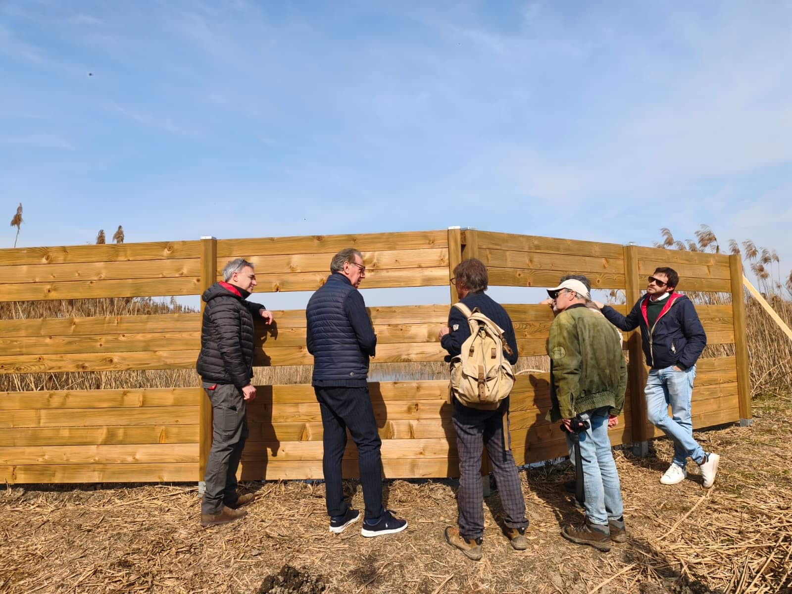 Il sopralluogo dell'assessore Scoccimarro nell'area dove è stato sviluppato il progetto Fossa Vecia - Premio FVGreen