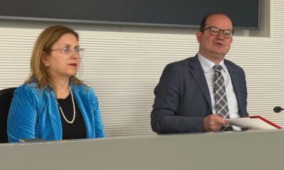 Il vicepresidente della Regione con delega alla Cultura, Mario Anzil, con la direttrice genrale di Erpac, Lydia Alessio - Vernì