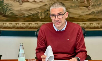 L'assessore Roberti durante l'ultima riunione di Giunta - Sicurezza Urbana